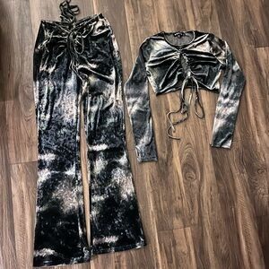 Motel Rocks Tie-Dye Jumpsuit size L